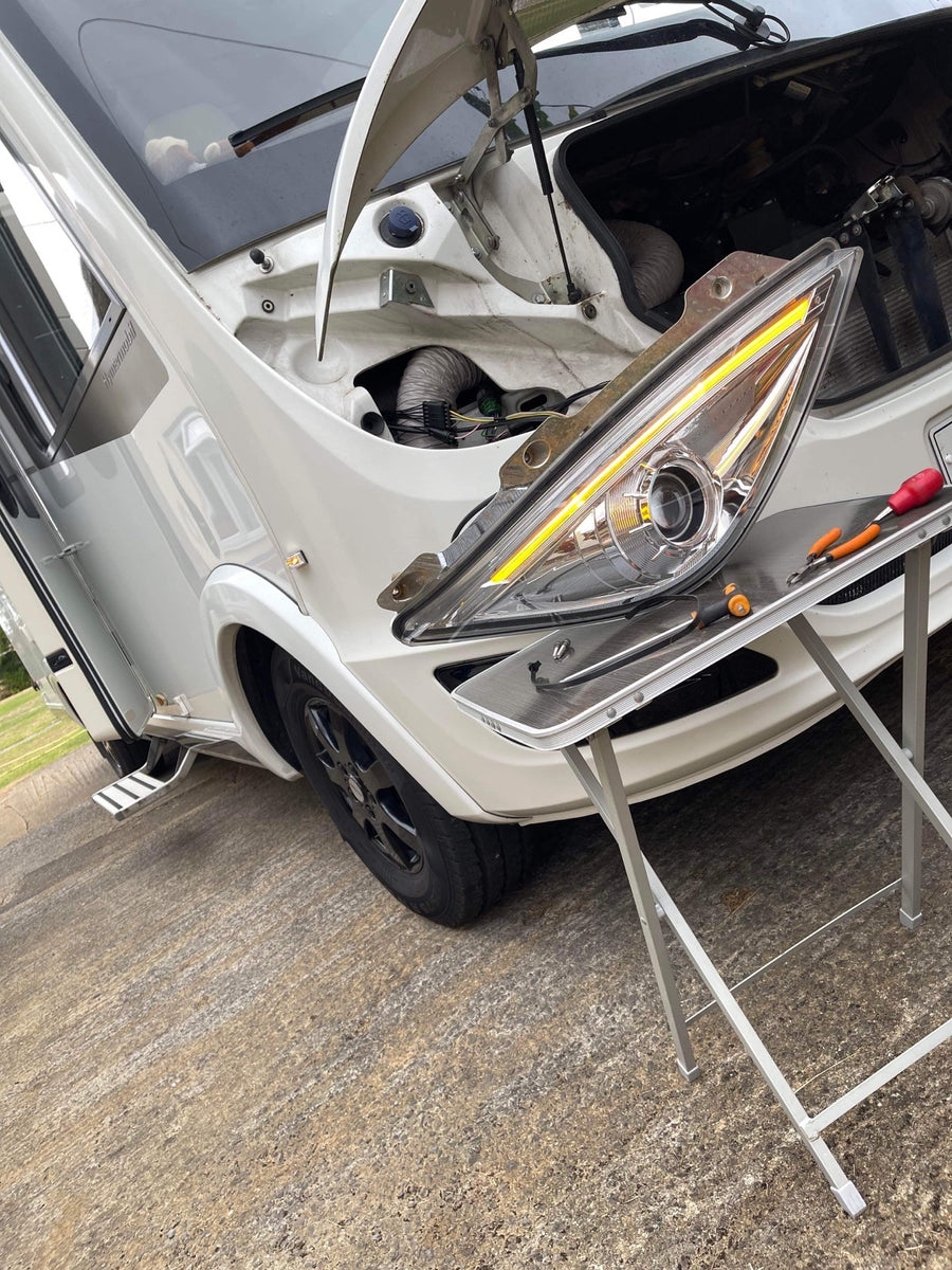 Hymer Headlight Wiring Harness Replacement - The Lazee Camper