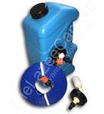 Mains Water 23L Container, Valve & FLAT Expanding Food Grade Hose Adapter Kit